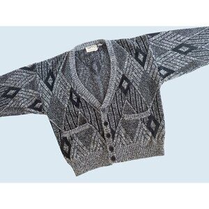 Vintage MTO International Men's Cardigan Sweater 90s / 00s Sz M